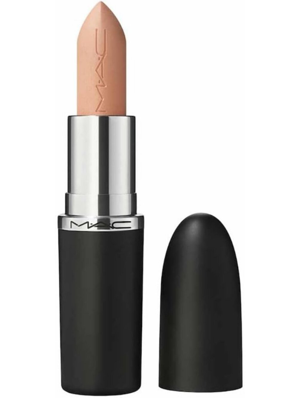 Silky Matte Lipstick - Warm Toned Light Nude Beige, Long-Lasting Color, 0.12 Oz